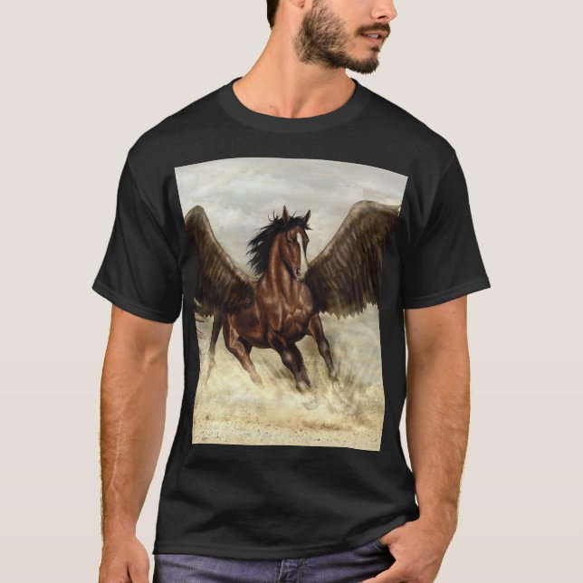 Winged Pegasus T Shirt (Framsida)