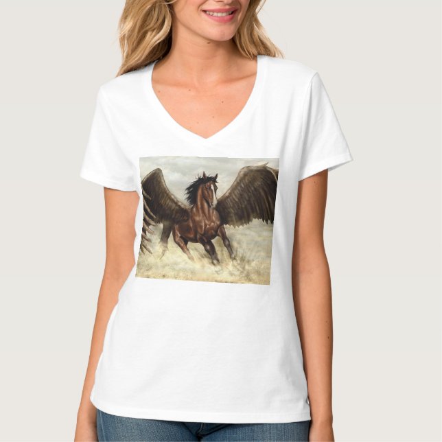 Winged Pegasus T Shirt (Framsida)
