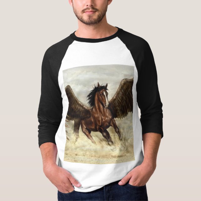 Winged Pegasus T Shirt (Framsida)