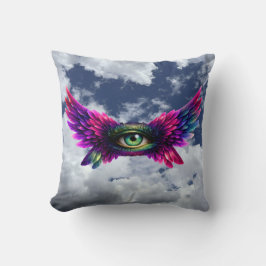 Winged Protection Eye – Round Intention Keychain Kudde