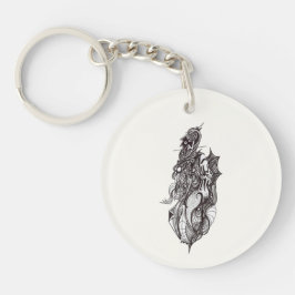 Winged Rider, bläck teckning