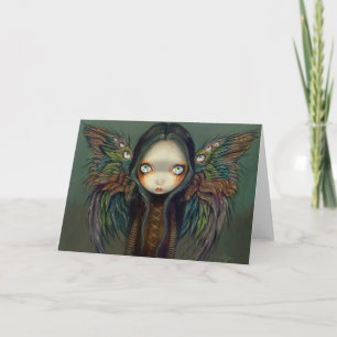 "Winged Seer"-hälsningskort Kort