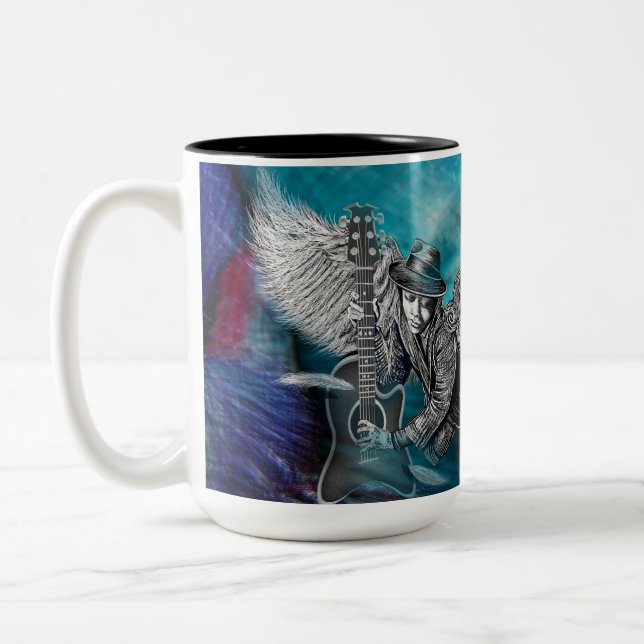 Winged Sex String Två-Tonad Mugg (Vänster)
