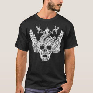 Winged Skull Emek Artman T Shirt