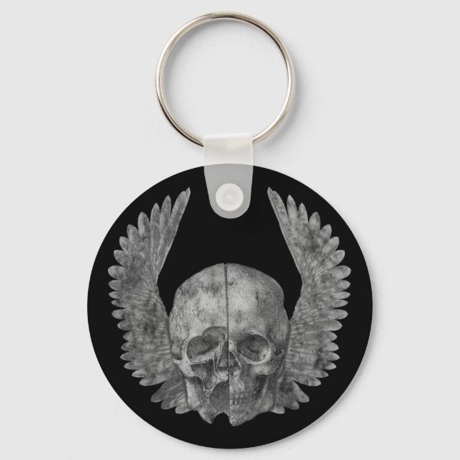 Winged Skull Nyckelring (Framsida)