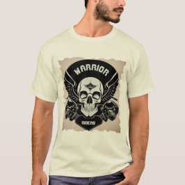 Winged Skull-teckning T Shirt