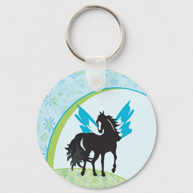 Winged Steed Keychain Nyckelring (Framsida)