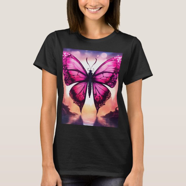 "Winged Stollig: The Butterfly-Inspired S T Shirt (Framsida)