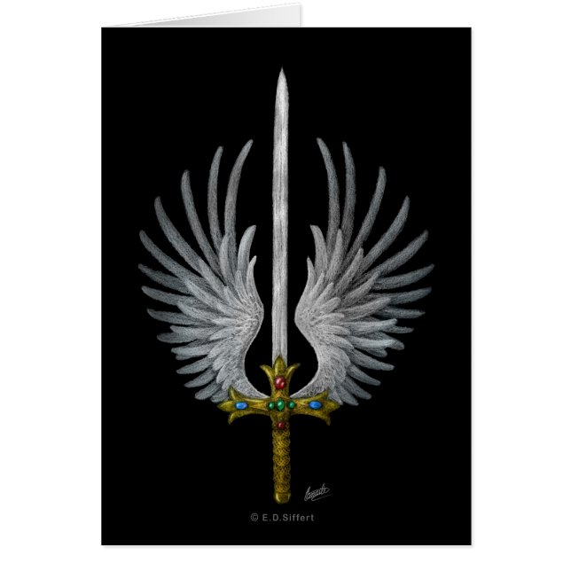 Winged Sword Hälsningskort (Framsidan)