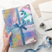 Winged Unicorns och Rainbow Glitter Rosa