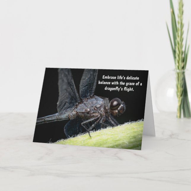 "Winged Wisdom - The Dragonfly's Tale" Tack Kort (Framsida)