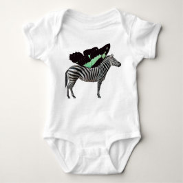 Winged Zebra Baby Bodykoste T Shirt