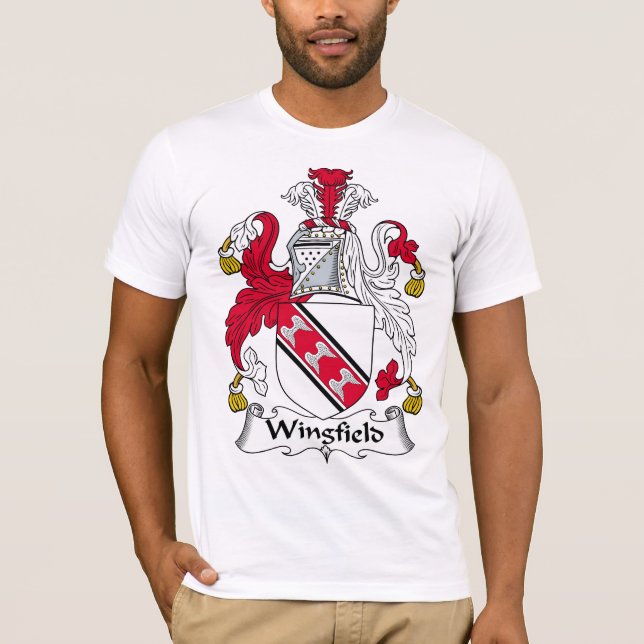 Wingfield familjvapensköld tee shirt (Framsida)