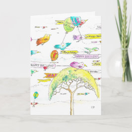 "Winging" födelsedagskort Kort