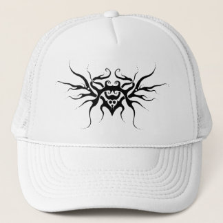 Winging Heart Tribal Design svart och vit Keps