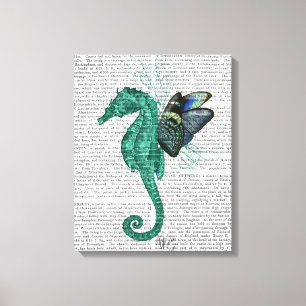 Winging Seahorse Canvastryck
