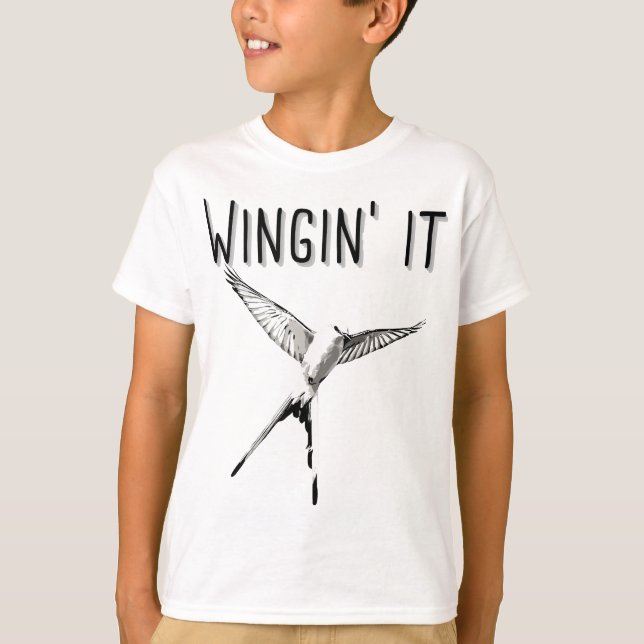 Wingin'it - Wingspan Board Game T Shirt (Framsida)
