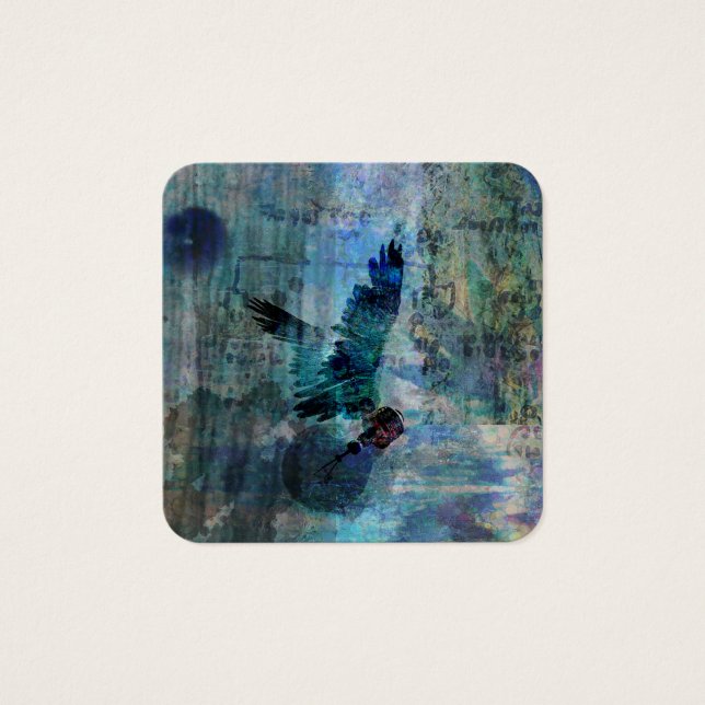 Wingivit abstrakt fyrkantigt visitkort (Framsida)