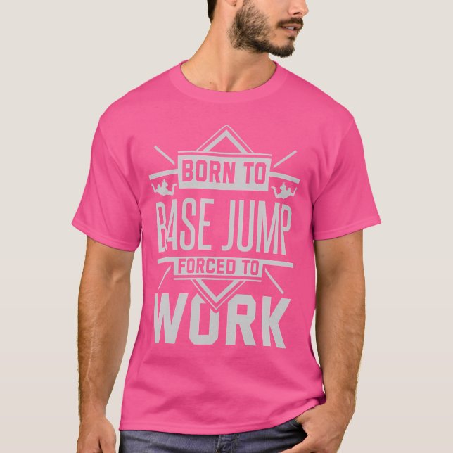 Wingkostes bas Jumping Wingdrät Flies Skydiving Pa T Shirt (Framsida)