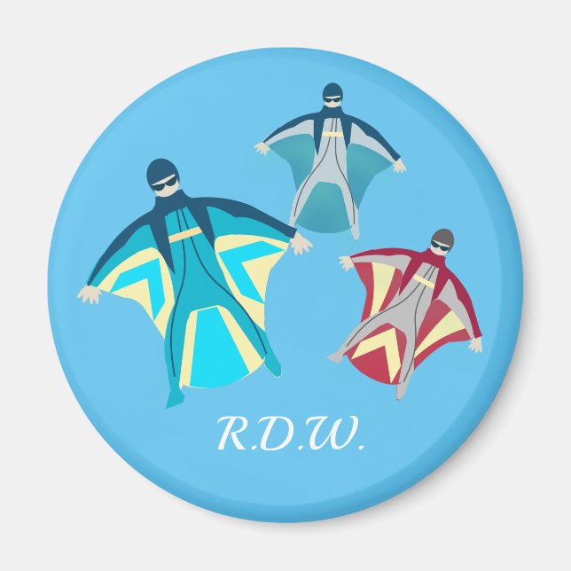 Wingkostym Skydiving Magnet (Framsidan)