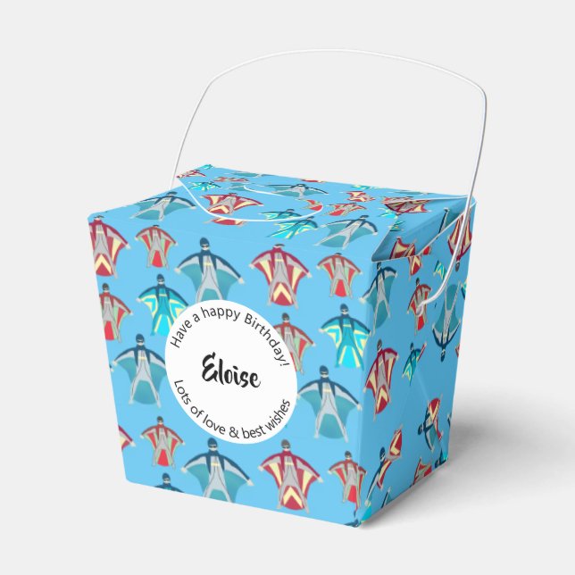 Wingkostym Skydiving Presentaskar (Framsidan Sidan)