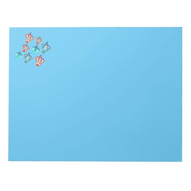 Wingkostym Skydiving Thmet Anteckningsblock (Framsida)