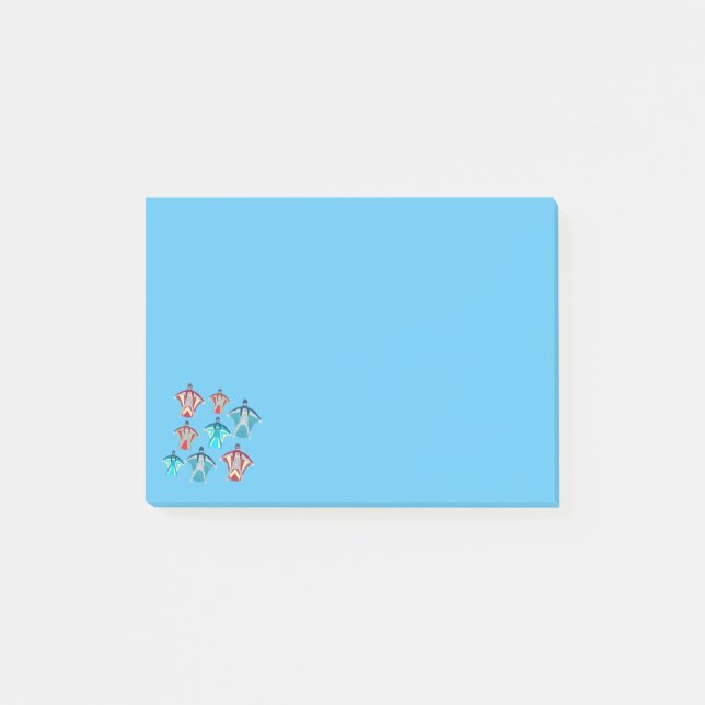 Wingkostym Skydiving Thmet Post-it Block (Framsida)