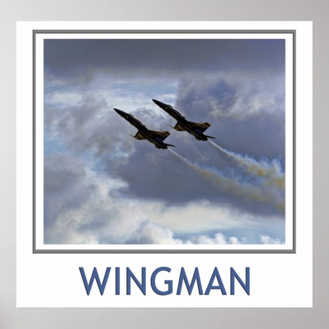 Wingman Blue Änglar Poster (Framsidan)