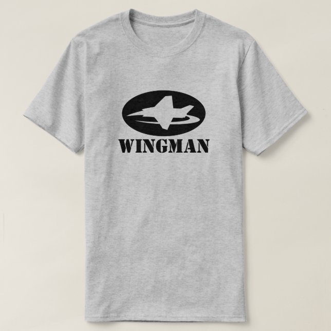 Wingman t shirt for best man groom at bröllop (Design framsida)