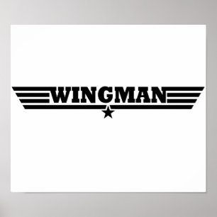 Wingman Vingar Logotyp Poster