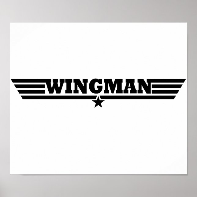 Wingman Vingar Logotyp Poster (Framsidan)
