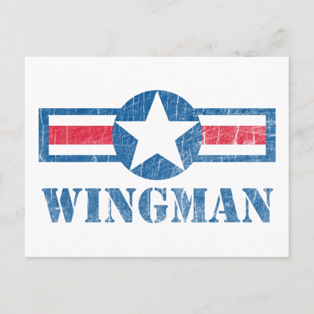 Wingman Vintage Vykort (Framsida)