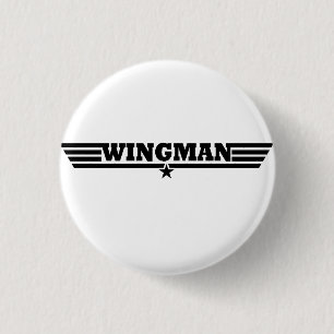 Wingmanen påskyndar logotypen knapp