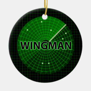 Wingmanradarprydnad Julgransprydnad Keramik