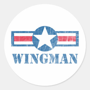Wingmanvintage Runt Klistermärke