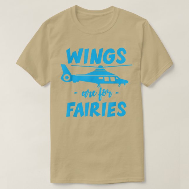 Wings Are For Fairies --  T Shirt (Design framsida)