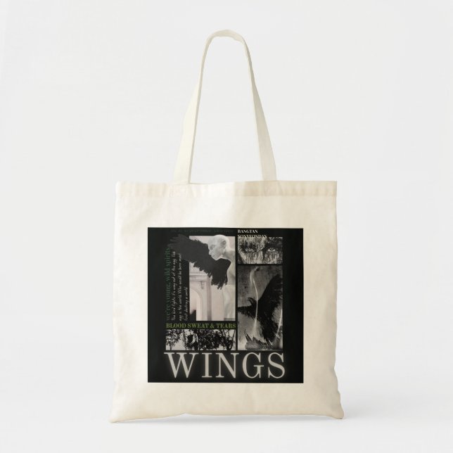 "WINGS" Era Inspirerad Toteväska. Tygkasse (Framsidan)