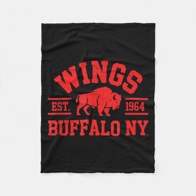 Wings Est 1964 Buffalo NY Fleecefilt (Framsidan)