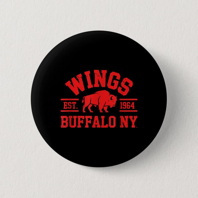Wings Est 1964 Buffalo NY Knapp (Framsida)