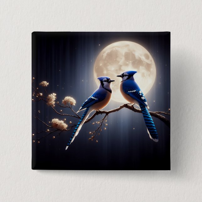 Wings of Courage – Vibrant Bluejays Knapp (Framsida)