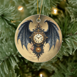 Wings of Eternity – The Timeless Guardian.  Julgransprydnad Keramik