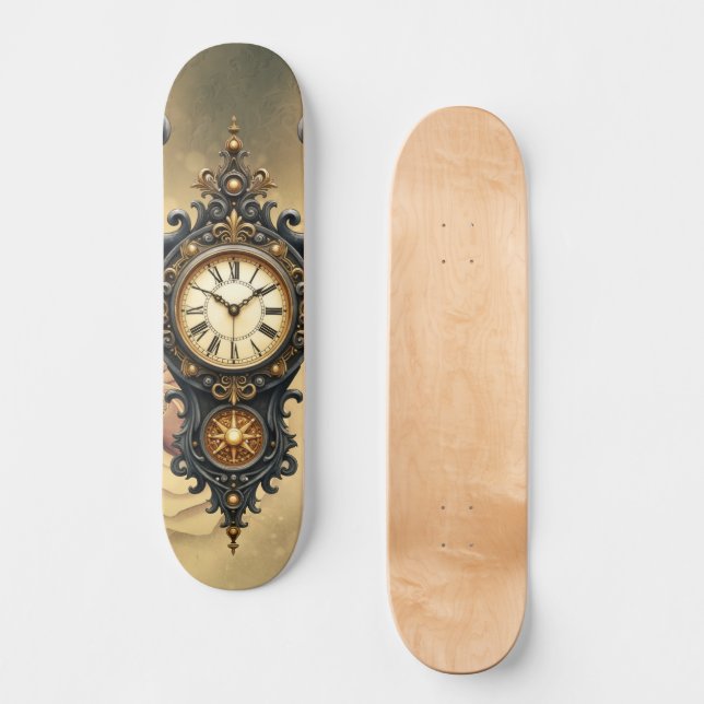 Wings of Eternity – The Timeless Guardian.  Mini Skateboard Bräda 18,5 Cm (Framsida)