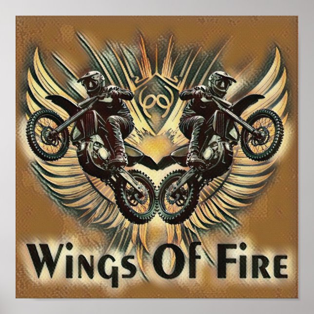 Wings of Fire Motocross Poster (Framsidan)