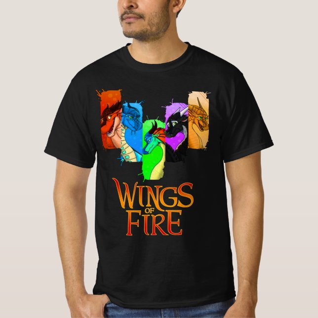 Wings Of Fire retro T Shirt (Framsida)
