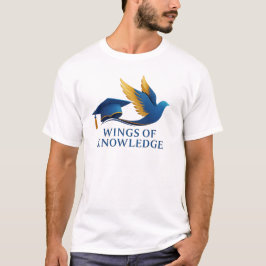 Wings of knoweledge - Graduation freedom emblem T Shirt
