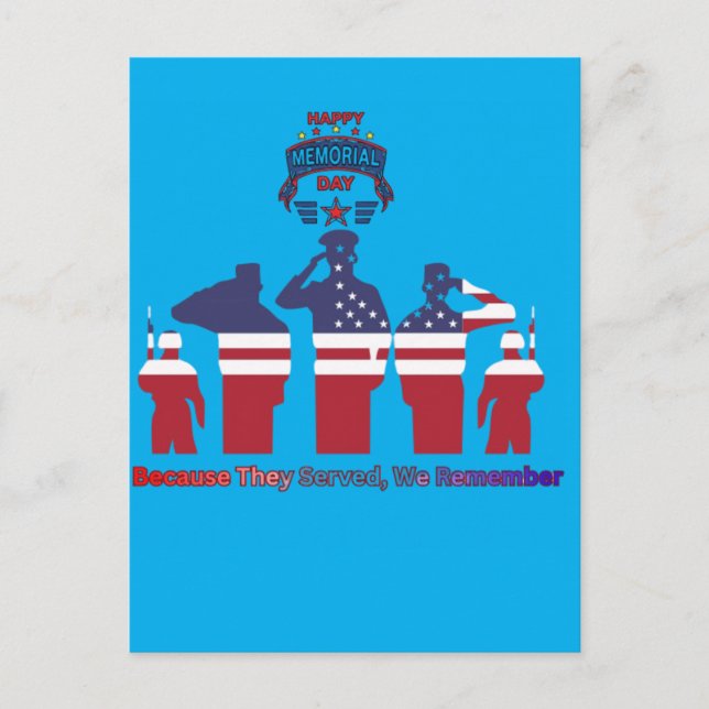 Wings of remembrance azure vykort (Framsida)