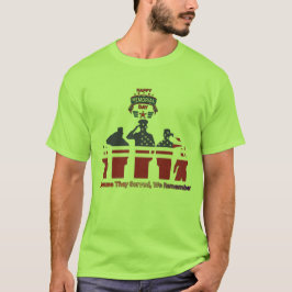 Wings of remembrance lime t shirt