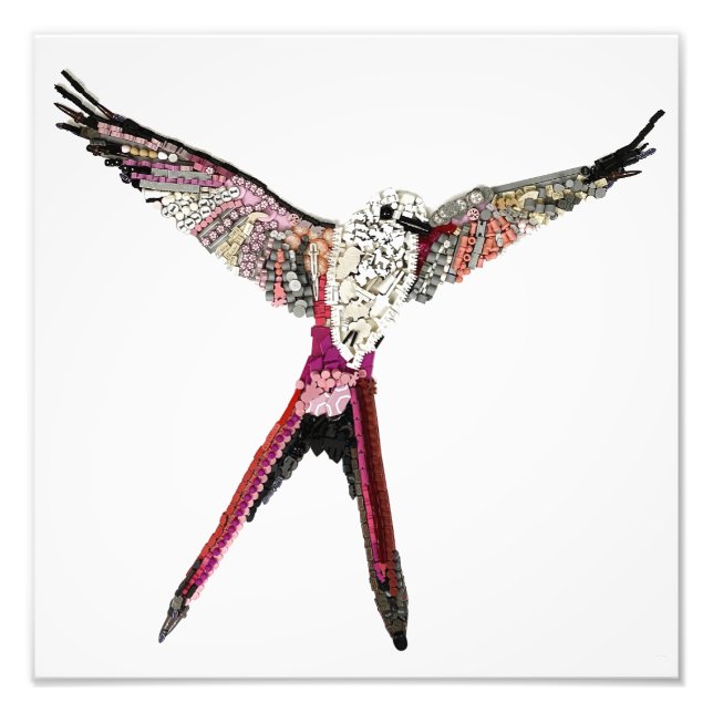 Wingspan Bird made från Board Game Delarare Fototryck (Framsidan)