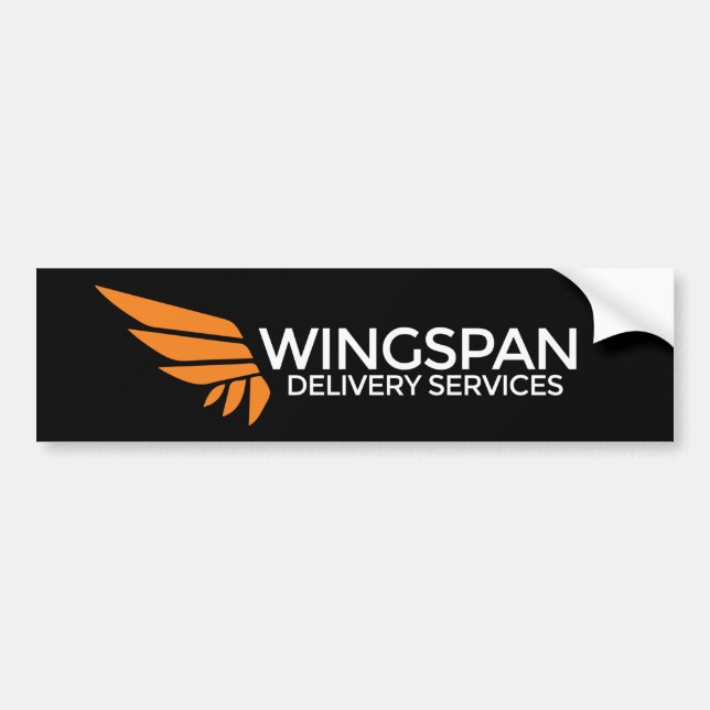 WINGSPANhemsändningbildekal (svarten) Bildekal (Framsidan)