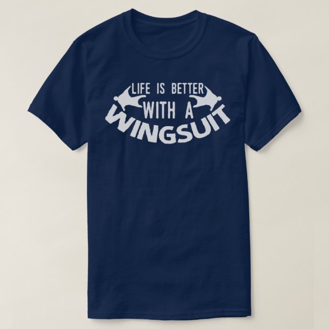 Wingsuiting Joke Wingdress Basejumping T Shirt (Design framsida)